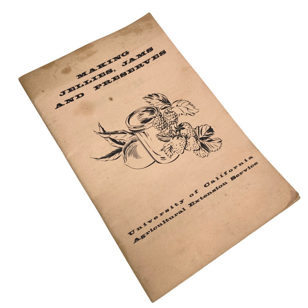 Vintage 1959 Making Jellies‎ Jams and Preserves Booklet University of California